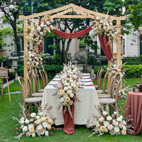 Chemin de table en soie rose de luxe, moderne, simple et de haute qualité, personnalisé GNW, pour les centres de table et les décorations de mariage