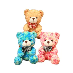 Benutzer definiert Ihr Logo Bunte weiche Baby Bären Plüsch Teddybär Gefüllte Bären spielzeug