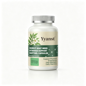 Suplementos de Hierbas Horny Goat Weed para la Resistencia, en Cápsulas Blandas de 800mg, 90 Unidades, Mezcla Herbal para Hombres Activos, Venta al Por Mayor OEM - Product Image 1