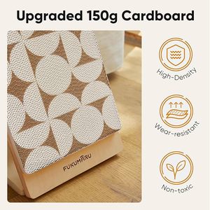FUKUMARU Rampa <span class=keywords><strong>para</strong></span> <span class=keywords><strong>Gatos</strong></span>, Rascador de Madera de 23.66 Pulgadas con Almohadillas de Cartón Reemplazables, Protector de Muebles Vertical - Product Image 3