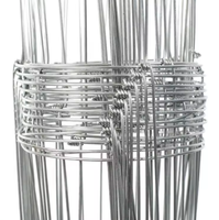 Clôture de ferme en fil de fer galvanisé tissé à nœuds fixes avec charnières, fournie par XG Factory