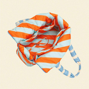 Стеганая Сумка-переноска в полоску из нейлона и пуховика - Product Image 2