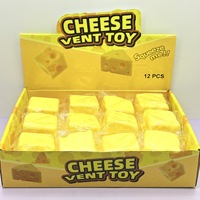 Nouveau jouet anti-stress en peluche parfumée en forme de fromage, 5 cm, à rebond lent, pour presser et étirer, en PU extra doux, à partir de 14 ans