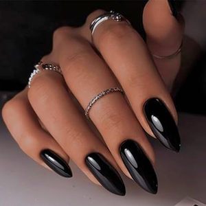 <span class=keywords><strong>Uñas</strong></span> Postizas Medianas con Diseño de Lentejuelas Brillantes, Efecto Ojo de Gato, Acabado Brillante, Pegamento Morado de Lujo, <span class=keywords><strong>Uñas</strong></span> Acrílicas Adhesivas - Product Image 5