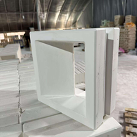 Bloc de béton minimaliste à découpe carrée, composant en ciment pour la conception de cloisons de séparation pour hôtels, villas et jardins