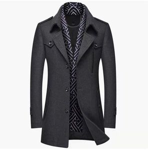 Cappotto <span class=keywords><strong>Trench</strong></span> da <span class=keywords><strong>Uomo</strong></span> Autunnale e Primaverile con Colletto a Risvolto, Stile Britannico, Maniche Lunghe e Doppio Petto - Vendita all'Ingrosso - Product Image 5