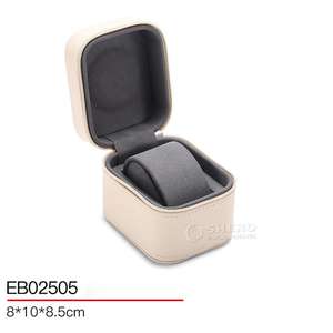 Estuche cilíndrico de PU de lujo premium de alta gama Shero, color y tamaño personalizados para viaje, almacenamiento y protección de relojes. - Product Image 1