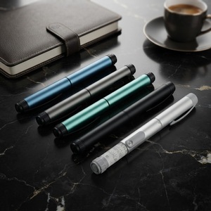 Durable Reusable Packaging Component Metal Body Rubber Stopper Custom Logo Injection <b>Pen</b> Shell <b>Refillable</b> Housing Part - Product Image 5
