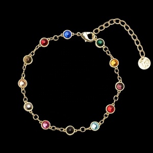 Moda Midnight Leave <span class=keywords><strong>Taylor</strong></span> Pulsera de cristal colorida Zircon Gem <span class=keywords><strong>Swift</strong></span> TS Colgante 12 Gem Pulsera - Product Image 2