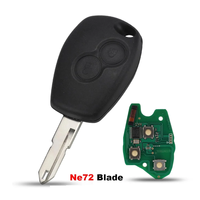 Clé télécommande à 2 boutons pour Renault Duster Modus Clio 3 Twingo DACIA Logan Sandero Kangoo 433MHz puce PCF7947/7946/4A