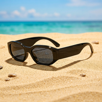 Gafas de Sol Rectangulares Polarizadas UV400 de Alta Calidad, Logotipo Personalizado, Montura Gruesa, Diseño Moderno para Hombre y Mujer