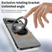 Haute qualité pour Google Pixel 9pro étui de téléphone anneau magnétique en peau de mouton étui de Protection contre les chutes pour Google Pixel 8pro