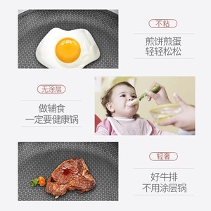 Poêle à frire en acier inoxydable, antiadhésive, ronde, à distribution uniforme de la chaleur, pour la cuisson et l'utilisation sur le réchaud - Product Image 1