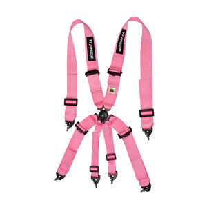 TIYPEOR Customize <span class=keywords><strong>Racing</strong></span> Car Safety Harness 6-Point Cor Rosa Ajustável Instalação Fixa Quick Release Polyester <span class=keywords><strong>Racing</strong></span> Belt - Product Image 1