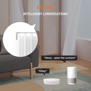POYAL Smart Home Rideaux électriques Alexa Controlled Stores motorisés à faible bruit Ouvre-fenêtre automatique Moderne pour usage domestique Métal - Product Image 3