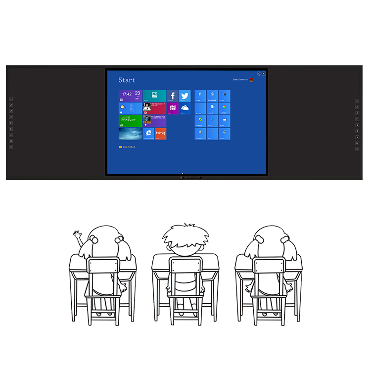 Лидер продаж, обучающее оборудование на базе Android 11, Интерактивная Сенсорная Электронная цифровая смарт-доска Pizarra для обучения