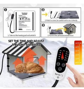 Rumah kucing luar ruangan, dengan desain dapat dilipat tahan air kasur panas hewan peliharaan portabel - Product Image 5