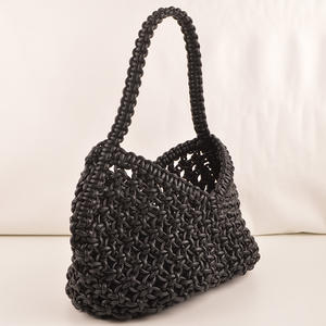 Sac à main de luxe en cuir PU souple tissé à la main, sac à main de plage de haute qualité, sac à main portable, sac de poignet neuf, <span class=keywords><strong>2023</strong></span> - Product Image 3