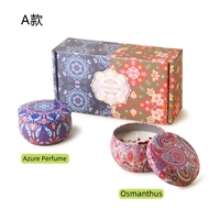 Coffret cadeau d'aromathérapie 2 pièces, bougies parfumées à la cire de soja avec fleurs séchées, parfum floral pour anniversaire, Thanksgiving et Noël