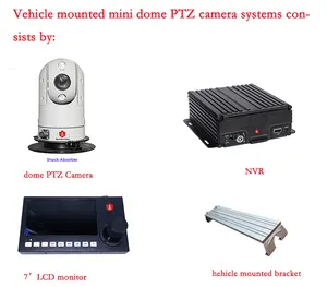 Mini cámara domo para exteriores, sistema de vigilancia CCTV, AHD, PTZ, 2,0 mega 18x