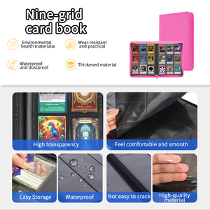 Premium 9 Pocket Customized <strong>for</strong> <strong>Pokemoned</strong> Trading <strong>Card</strong> Binder 20 Pages PU Leather Photo <strong>Album</strong> <strong>for</strong> 360 <strong>Cards</strong> - Product Image 2