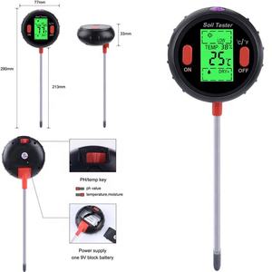 1 में 5 Multifunctional मिट्टी पीएच परीक्षक मीटर मिट्टी परीक्षक पीएच नमी मीटर तापमान सूरज की रोशनी तीव्रता विश्लेषण अम्लता - Product Image 3