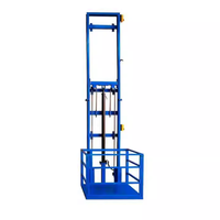 Petite plateforme élévatrice pour hôtels, élévateur de fret hydraulique électrique simple, grue d'entrepôt et d'usine, rail de guidage fixe