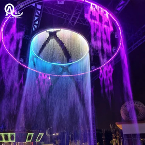 Fontaine à eau numérique programmable Water Crown avec projection multimédia sur écran LED pour la décoration de centres commerciaux et de mariages - Product Image 2