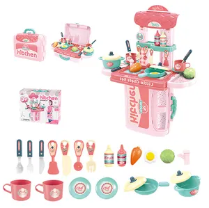 Juguetes de cocina modernos de lujo para niños, juguete de cocina rosa de simulación, productos de tendencias 2022