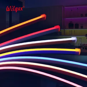 DIY Neon LED Flex Licht Silikon Material röhre 6x12mm Ultra dünne helle 12V 24V Neonröhren streifen Mono Farbe Neonst reifen Lichter