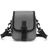 Bolso bandolera antirrobo de moda para hombre, logotipo de marca de moda, ropa de trabajo de Color puro, estilo de calle de bolsillo para teléfono móvil