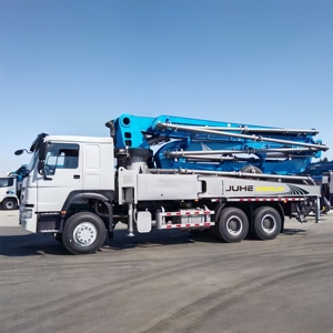 Pompe à béton JIUHE, haute efficacité, bon prix, vente chaude, pompe à béton de 38 m, camion pompe à béton - Product Image 5