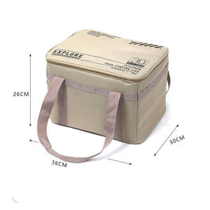 Caja de almacenamiento plegable para exteriores de gran capacidad, bolsa de almacenamiento táctica para Picnic, utensilios de cocina para acampar, cubiertos hechos de lona duradera - Product Image 5