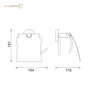 <span class=keywords><strong>Porte</strong></span>-<span class=keywords><strong>papier</strong></span> hygiénique de salle de bain en acier inoxydable SUS304 solide de luxe <span class=keywords><strong>porte</strong></span>-rouleau de <span class=keywords><strong>papier</strong></span> toilette - Product Image 3