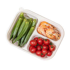 Vaisselle biodégradable bac à pâte à papier à usage unique vaisselle Compostable avec amidon de maïs - Product Image 4