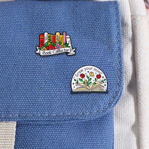 دبابيس Sming كتاب دبوس المينا نص زهرة ينمو عقلك نبات بوعاء صغير موك - Product Image 4