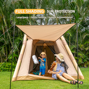 Bán Hot Xách Tay Ngoài Trời Cắm Trại Oxford Không Thấm Nước Bốn Mùa Du Lịch Gia Đình Lều Với Hai Phòng Ngủ & Phòng Khách - Product Image 3