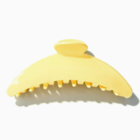 Pince à cheveux requin courbée en acétate, faite à la main, mignonne et élégante – Accessoire de coiffure indispensable pour le quotidien