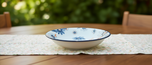 Ciotola in Ceramica 9 Dou con Motivo Floreale, Ciotola per Servire Cibo con Design Floreale 9 Dou Size - Product Image 2