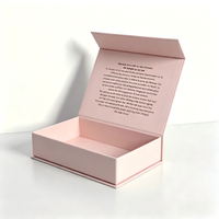 Boîte magnétique haut de gamme avec fermeture, logo en feuille d'or, un ensemble d'emballage, boîte rigide personnalisée pour cosmétiques