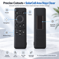 Housse en silicone pour télécommande solaire Samsung BN59-01432A avec trou pour micro, anti-poussière, pour salon