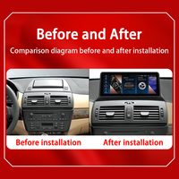 Système audio de voiture Android 14 avec GPS intégré, DSP, écran 1920x720, émetteur FM, 6 Go de RAM pour BMW X3 E83, CarPlay, 4G, WiFi, 1 an