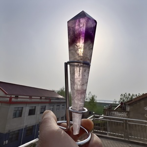600-700g <b>Amethyst</b> <b>Raw</b> Crystal Anniversary Gift Healing Stones Crystal Point <b>Amethyst</b> Scepter Wand - Product Image 6