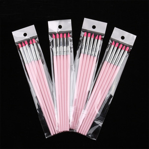 WELLFLYER <span class=keywords><strong>NABR</strong></span>-077 Nouveau Fabricant Fourniture Manucure Silicone Nail Art Brush Set Plastique Main Nail Manucure Brosses - Product Image 5