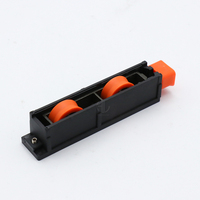 Roulettes doubles en nylon modernes à faible bruit, capacité de charge 40-45 kg, pour portes et fenêtres coulissantes de salle de bain et de cuisine