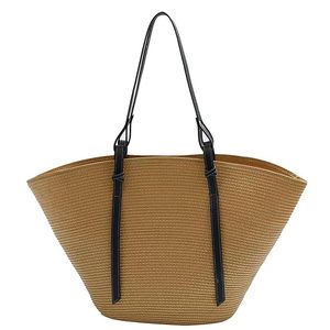 Sacs à bandoulière en crochet pour femmes, sacs de shopping, sacs de plage, pochettes de voyage quotidiennes, en fibres naturelles tissées, élégants et durables – Collection été - Product Image 2