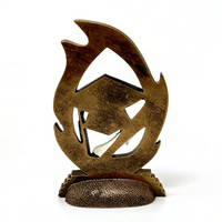 Trophée en résine personnalisé, moderne et durable, pour concours scolaires, avec gravure sculptée à la main