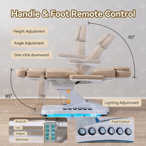 Mesa de Cosmética Turri, Sillón de Cosmética, Silla de Cosmetólogo, Cama de Cosmetología Eléctrica Médica Ajustable - Product Image 3
