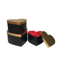 Boîtes à fleurs de luxe en gros pour cadeaux de mariage, boîtes rigides en carton recyclable en forme de cœur avec doublure en éponge, logo personnalisé