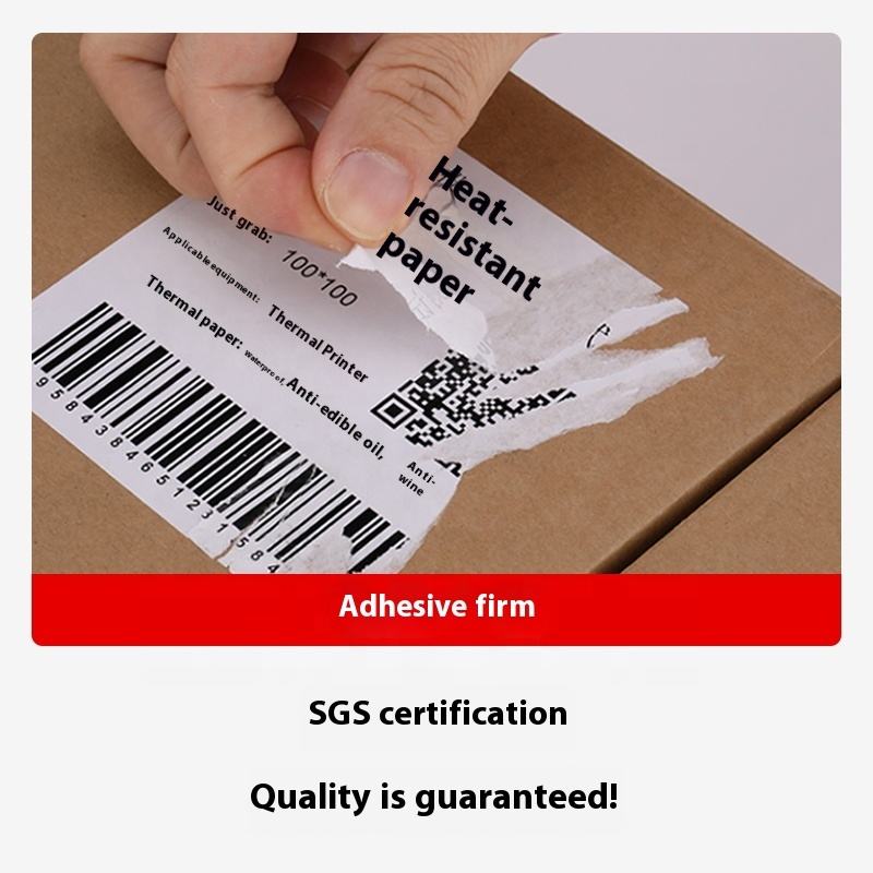 Fanfold 4x6 Inch Shipping Label Custom Color Crisp and Clear Printing Thermal Label Rolls for Business